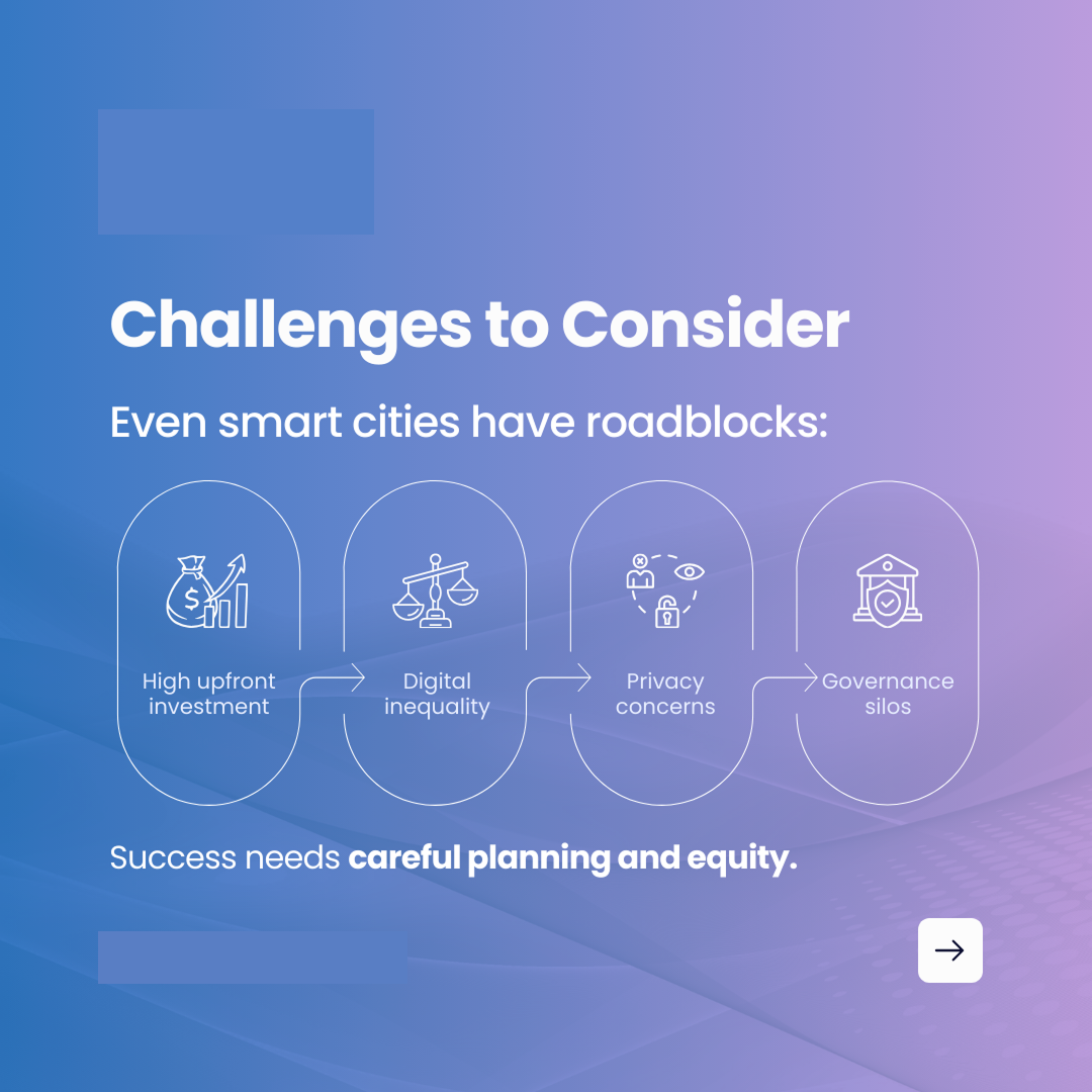 Smart cities challenges